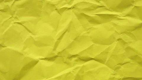 Yellow Animated Crumpled Paper Texture Background Loop Vídeos de archivo 333965093