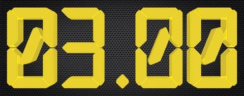 YELLOW ANIMATED DIGITAL TEXT Stock Footage 106044080