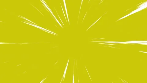 Yellow Anime Speed Lines Background Animation for Manga Action and Fast Mot.. Stock-Footage 312357046