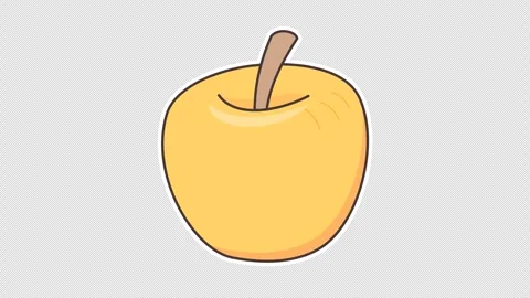 Yellow apple Stock Footage 338367382