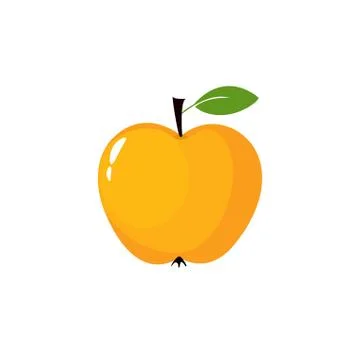 Yellow apple Stock Illustration