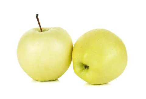 Yellow apple isolated Stock Photos
