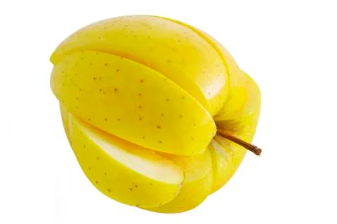 Yellow apple Stock Photos