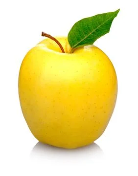 Yellow apple Stock Photos