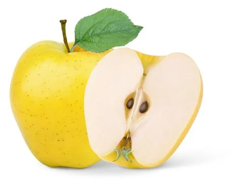 Yellow apple Stock Photos