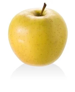Yellow apple. Stock Photos