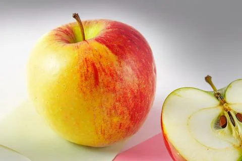 Yellow apple Stock Photos