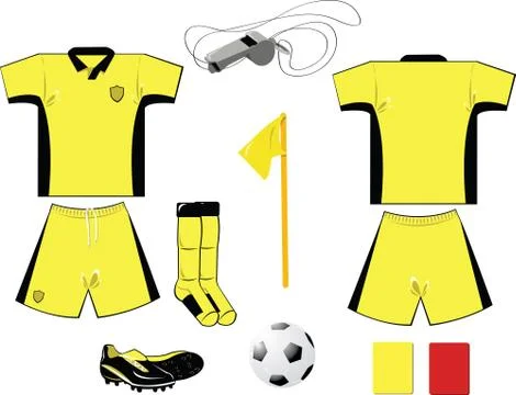 Yellow arbiter equipment Stock Illustration