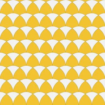 Yellow arch seamless pattern for textile design, vector illustration backgrou Stock Illustration