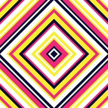 Yellow Argyle Diagonal Stripes seamless pattern background - イラスト素材