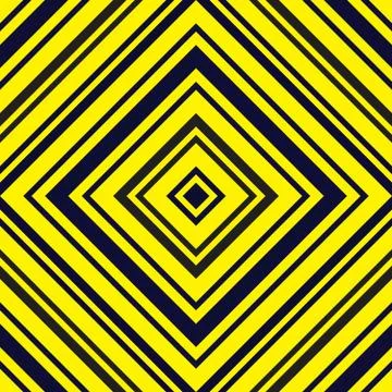 Yellow Argyle Diagonal Stripes seamless pattern background - 스톡 일러스트