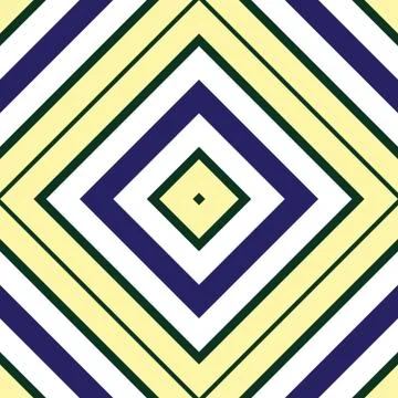 Yellow Argyle Diagonal Stripes seamless pattern background Stock Illustration