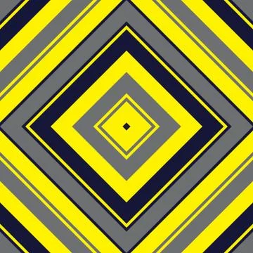 Yellow Argyle Diagonal Stripes seamless pattern background Stock Illustration