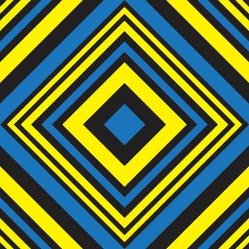 Yellow Argyle Diagonal Stripes seamless pattern background Illustrazione stock