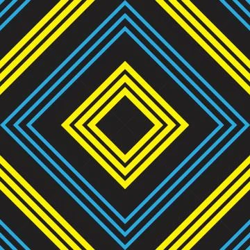 Yellow Argyle Diagonal Stripes seamless pattern background Illustrazione stock