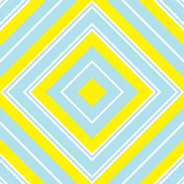 Yellow Argyle Diagonal Stripes seamless pattern background Stock Illustration