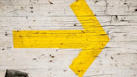 Yellow arrow background Stock Photos