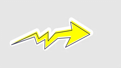 Yellow arrow sign Stock Footage 333667555