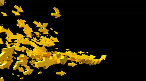 Yellow arrows Stock Footage 876787