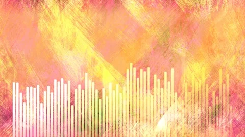Yellow audio bars 4k 16;9 D V4 Stock Footage 327633193