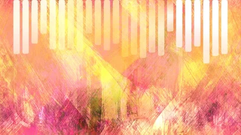 Yellow audio bars 4k 16;9 U V2 Stock Footage 327633195