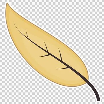 Yellow autumn leaf 스톡 일러스트