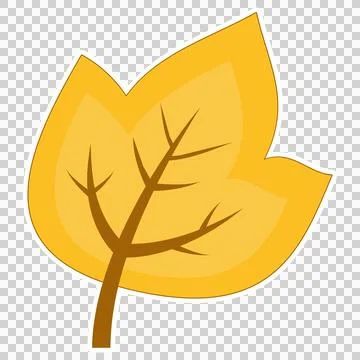 Yellow autumn leaf 스톡 일러스트