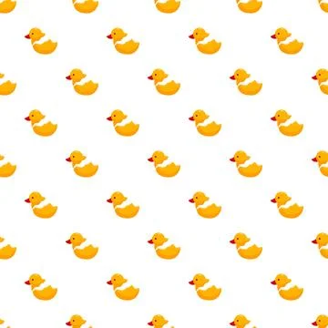 Yellow baby chicks hatching from eggs seamless pattern 스톡 일러스트