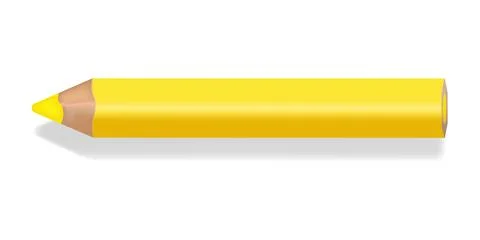Yellow Back to School Pencil Template Stock Illustration