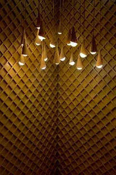 Yellow backgroaund studio location 写真素材