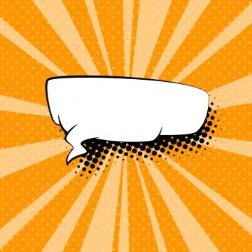 Yellow Background and Speech Bubble Stock Illustration