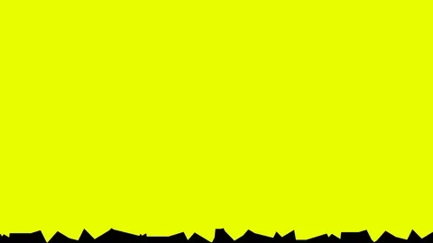 Yellow background with black, animated elements at the bottom of the video. Stock Footage 112960441
