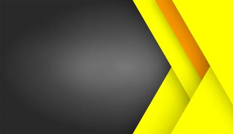 Yellow background with black space for recording. Stock Illustration