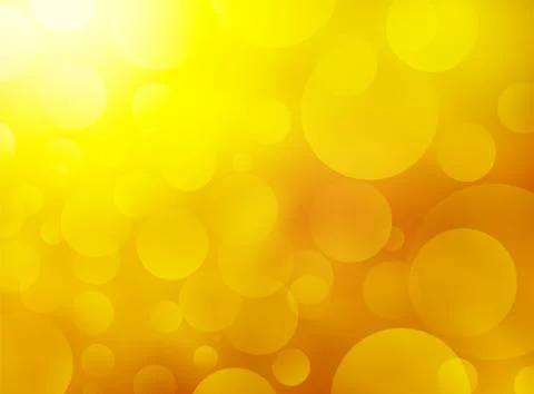 Yellow background with bokeh Stock Illustration