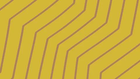 Yellow background with brown chevron zigzag stripe pattern Stock Illustration