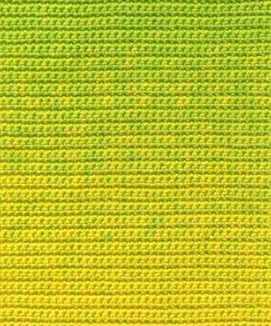 Yellow background - crochet Stock Photos