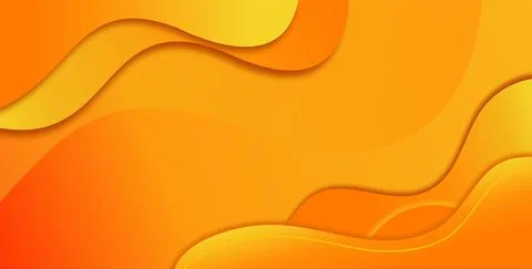 Yellow Background With Dynamic Abstract Shapes Stock Illustration