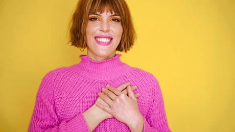 Yellow Background Emotion 19 Stock Footage 154561792
