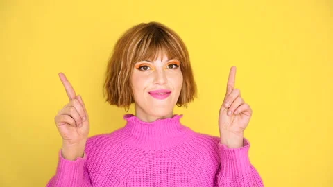 Yellow Background Emotion 36 Stock Footage 154593739