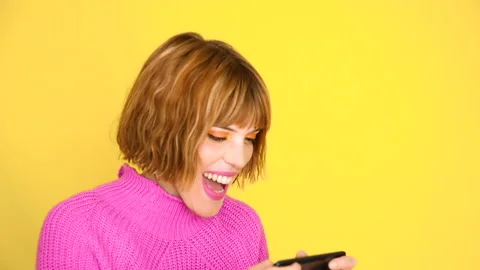 Yellow Background Emotion 41 Stock Footage 154600808