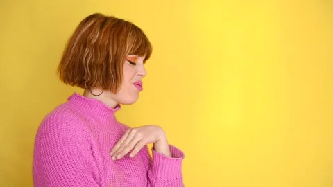 Yellow Background Emotion 68 Stock Footage 154616164