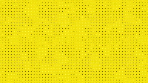 Yellow background features black and white dots in rows. Stock Footage 293486958