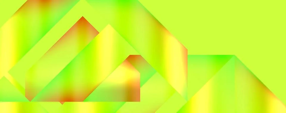 A yellow background with a geometric pattern of triangles イラスト素材