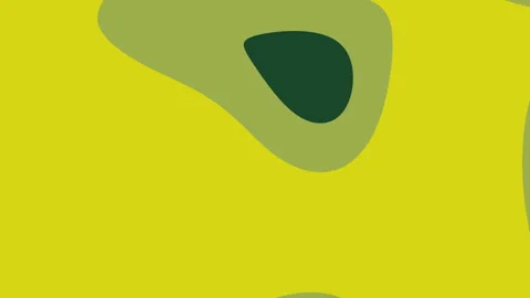 Yellow background with green shapes. Stockbeeldmateriaal 301359712