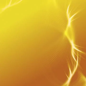 Yellow background with lights and lines Stock Illustration