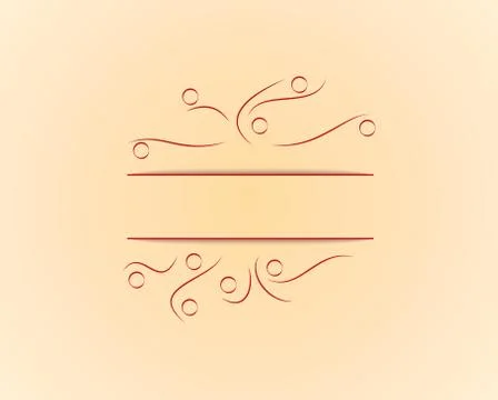 Yellow background with lines Stock-Illustration