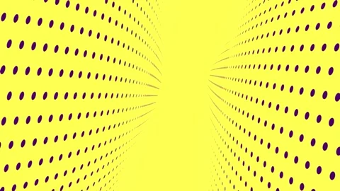 Yellow background with purple dots moving 스톡 동영상 242727618