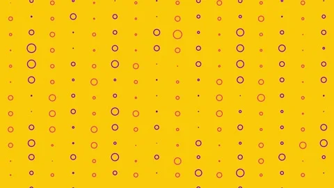 Yellow background with red and blue circles of various sizes animated Stock Footage 327942733