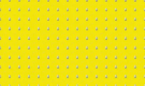Yellow background with small white and gray padlock icons Stock Illustration