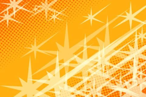 Yellow background stars Stock Illustration